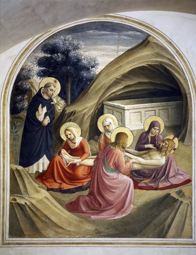 Compianto sul corpo di Cristo, con San Domenico, 1442 da Fra Angelico